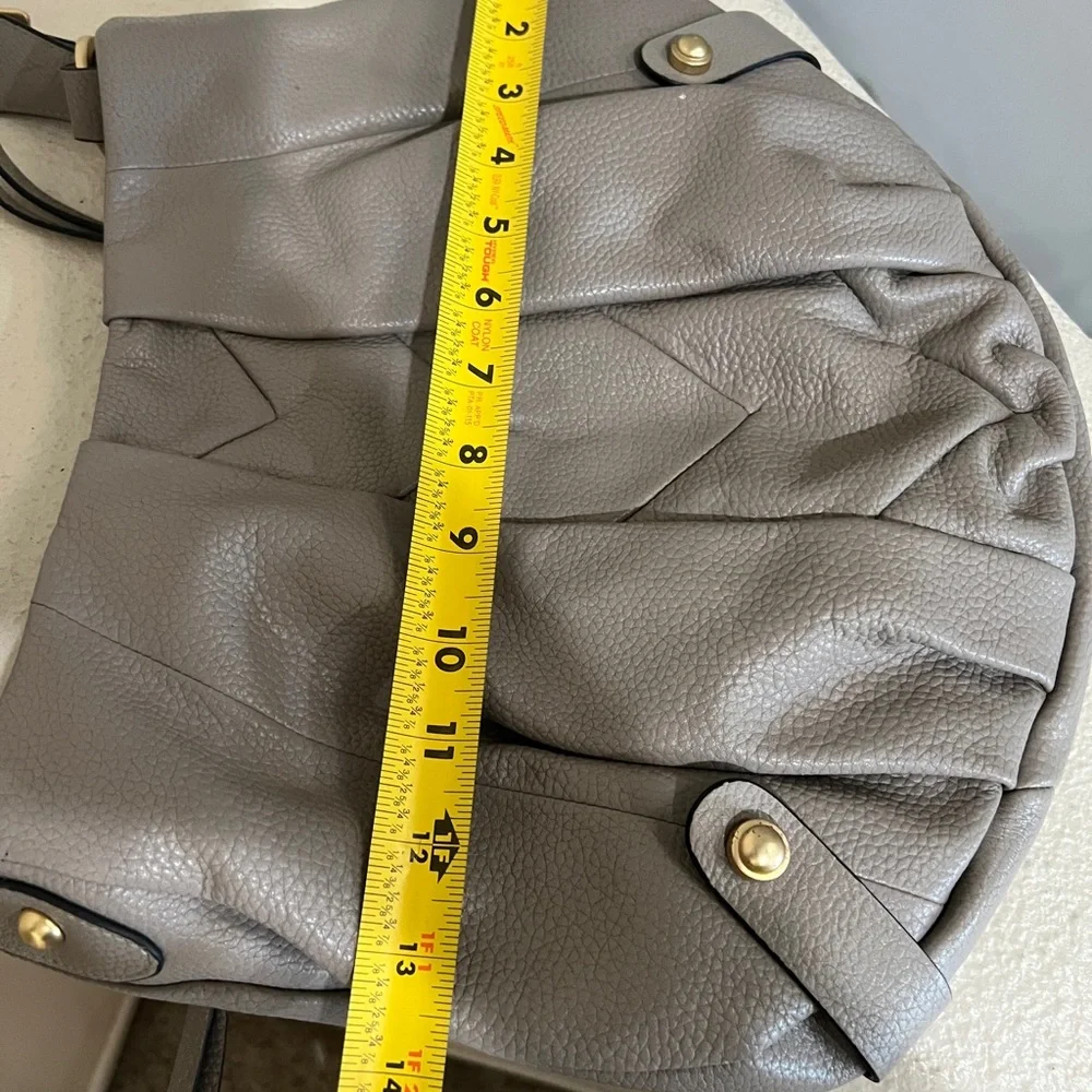 LODIS Women's Majestic Grey Leather Hobo Side Pockets Bag Shoulder‎ Bag